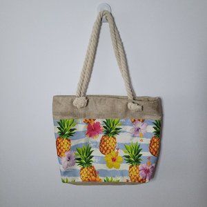 Summer Tote Bag with Zipper